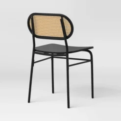Set Of 2 Woven Back Metal Dining Chair Black - Room Essentials™ -Room Essentials Shop GUEST 0d77ae0c bb5e 444c 87ff 634e55a38a0b
