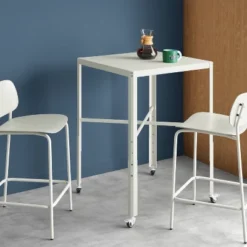 Adjustable Dorm Bistro Table Off-White - Room Essentials™