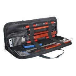 17pc BBQ Stainless Steel Grill Spatula Set Black - Room Essentials™