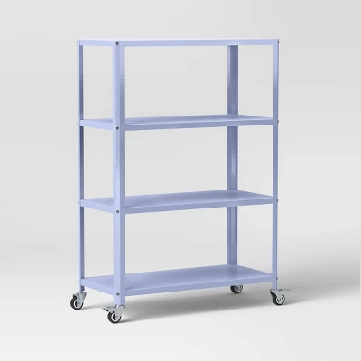 44" 3 Shelf Metal Rolling Bookcase - Room Essentials™ 5 44" 3 Shelf Metal Rolling Bookcase - Room Essentials™ - Image 5