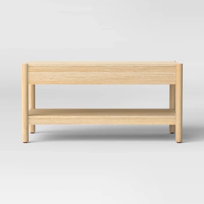 Scandi Coffee Tables Table With Drawers Natural - Room Essentials™ 3 Scandi Coffee Tables Table With Drawers Natural - Room Essentials™ - Image 3