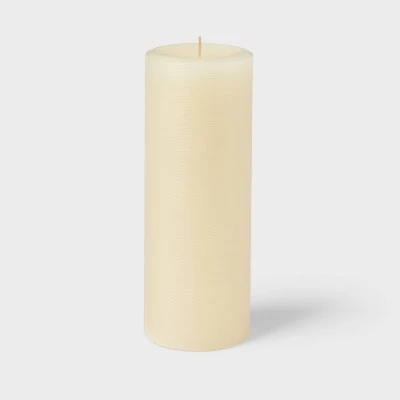 3' X 8" Unscented Candle Cream - Room Essentials™: Paraffin Wax, 110hr Burn Time, No Container 2 3' X 8" Unscented Candle Cream - Room Essentials™: Paraffin Wax, 110hr Burn Time, No Container - Image 2