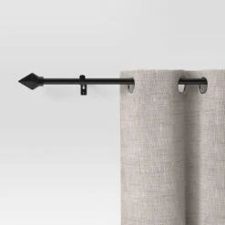 28"-48" Café Faceted Pyramid Rod Black - Room Essentials™ 5 28"-48" Café Faceted Pyramid Rod Black - Room Essentials™ -Room Essentials Shop GUEST 44380c64 42d2 4bc4 9db5 dddab8299ac7