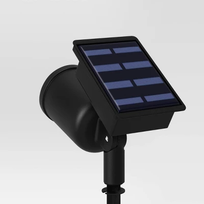 Short Solar LED Outdoor Spot Light Matte Black - Room Essentials™ 3 Short Solar LED Outdoor Spot Light Matte Black - Room Essentials™ - Image 3