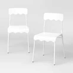 Set Of 2 Wavy Metal Dining Chair - Room Essentials™ -Room Essentials Shop GUEST 4dc767ea 6fd4 4e06 a782 2da903ab9181