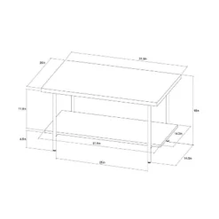 Wood And Metal Coffee Table With Storage Shelf - Room Essentials™ -Room Essentials Shop GUEST 5fcb3f24 37f3 4443 9a14 a5fe1129de6f