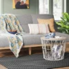 4'x5'6" Small Diamond Area Rug Charcoal Gray - Room Essentials™