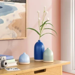 3pc Vase Set Ceramic - Room Essentials™