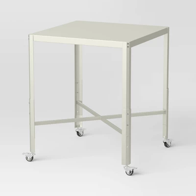 Adjustable Dorm Bistro Table Off-White - Room Essentials™ 3 Adjustable Dorm Bistro Table Off-White - Room Essentials™ - Image 3
