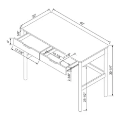 Scandi Desk With Drawers Natural - Room Essentials™ -Room Essentials Shop GUEST beea9f5d 7625 47e1 b872 56b582b72025