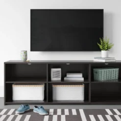 Dorm Storage TV Stand For TVs Up To 70" Black - Room Essentials™