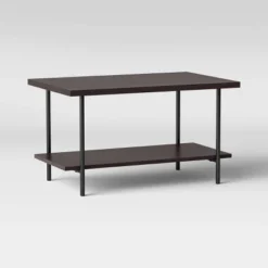 Wood And Metal Coffee Table With Storage Shelf - Room Essentials™ -Room Essentials Shop GUEST c493e6ac d8b2 4fbe 88ce 0923f7849a46