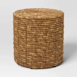 Woven Storage Ottoman Natural- Room Essentials™