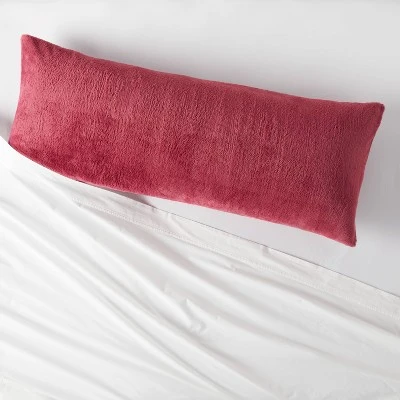 Plush Body Pillow Cover Dark Mauve - Room Essentials ™