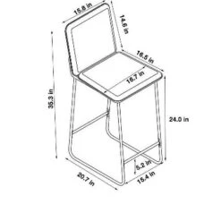 Upholstered Counter Height Barstool With Metal Frame Camel Faux Leather - Room Essentials™: Sledge-Style Legs, Padded Seat -Room Essentials Shop GUEST ed9f2b87 ec01 4a53 bdcc 572a2d53871a