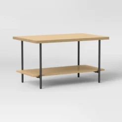 Wood And Metal Coffee Table With Storage Shelf - Room Essentials™ -Room Essentials Shop GUEST f476ccdf 7cc3 47c3 a81f 0b61bb078ead