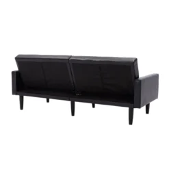 Faux Leather Futon Sofa With Arms Black - Room Essentials™ 15 Faux Leather Futon Sofa With Arms Black - Room Essentials™ -Room Essentials Shop GUEST fc7d055a 313d 47c6 b0f0 b13d401eb9fe